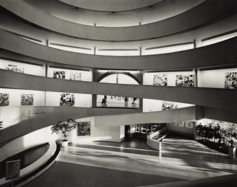 BRUCE DAVIDSON (1933- ) A pair of photographs depicting the interior of the Guggenheim Museum. 1980s.